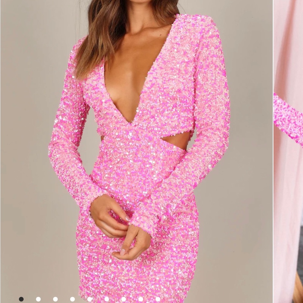Pink sequin